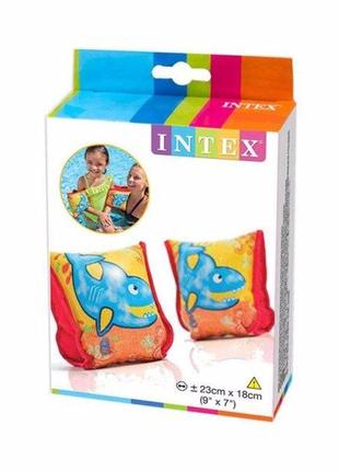 Нарукавники надувные детские intex 56659 для возраста 3-6 лет 23*18 см3 фото