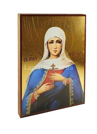 Именная икона святой наталии 14 х 19 см
