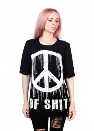 Удлиненная футболка peace of shit (urbanist), размер xxl