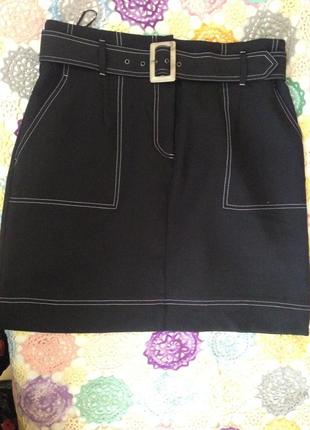 Юбка с контрастным швом-14  размер