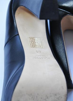 Элегантные чёрные туфли от итальянской фирмы poletto verno cuoio.6 фото