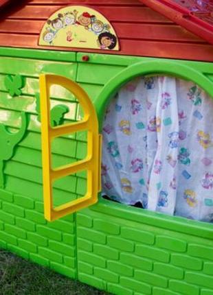 Будиночок дитячий ігровий зі шторками, маленький, зелений 02550/13 doloni4 фото