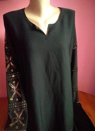 Изысканное платье с камнями/ эксклюзивное черное платье4 фото