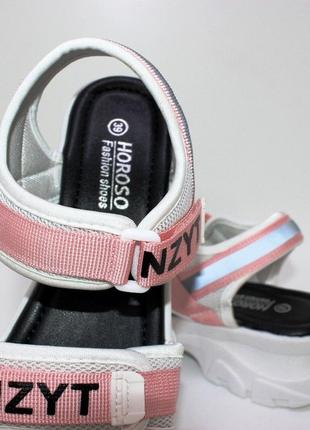 Босоножки 111721, сандалии спортивные со светоотражающими элементами7 фото