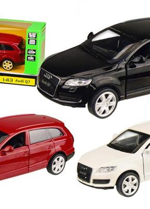 Машина металева 4302 автопром 1:43 audi q7 3 кольори1 фото