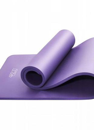 Коврик (мат) спортивный 4fizjo nbr 180 x 60 x 1 см для йоги и фитнеса 4fj0016 violet poland5 фото