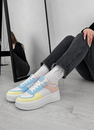 Різнокольорові кросівки форс (9019-5)