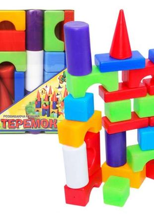 Дитячий конструктор теремок 32 дет 08082 mtoys розвиваючі кубики