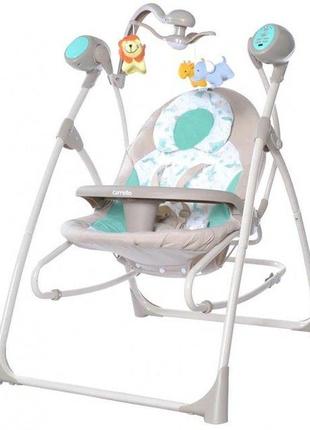 Шезлонг качалка колыбель-качели nanny 3в1 crl-0005 azure beige carrello