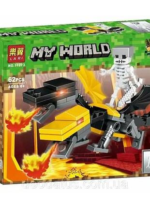 Конструктор minecraft my world 11273 майнкрафт битва на драконах