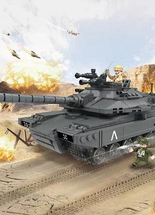 Конструктор cogo 3383 танк військова техніка основний бойовий танк merkava mk4 742 деталі меркава танк