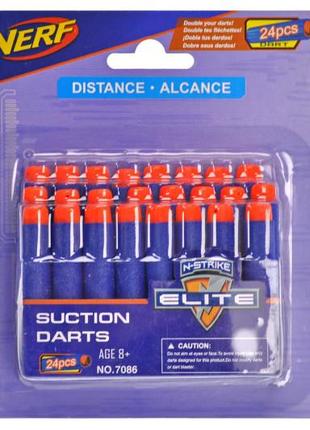 Набор поролоновых патронов nerf на блистере 7086 р.18*15см