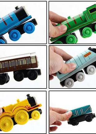 Деревянный вагон recyclingcars поезд на магнитах из мультфильма томас и его друзья2 фото