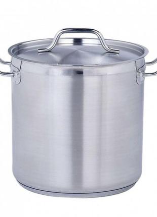 Кастрюля forest 24л d32 см h32см высокая с крышкой нержавейка, кастрюля из нержавейки, кастрюля с крышкой