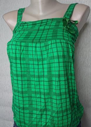 Зеленая итальянская майка вискоза