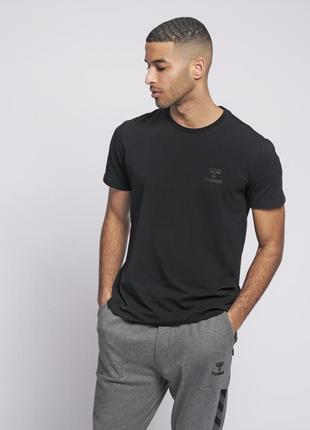 Футболка с логотипом для мужчины hummel 206424 s черный