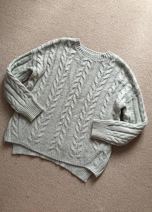 Мягенький тёплый свитерок пушистый ментол