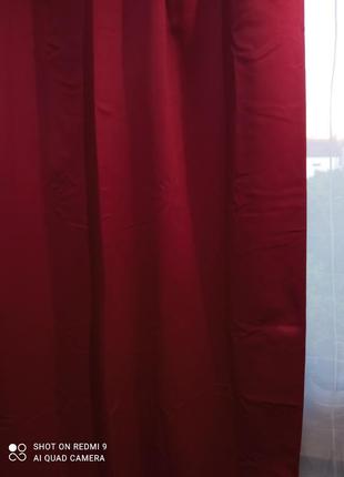 Светонепроницаемая штора, портьера на люверсах блекаут1 фото