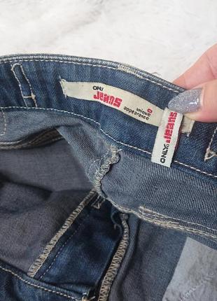 Джинсовая винтажная качественная мини юбка5 фото