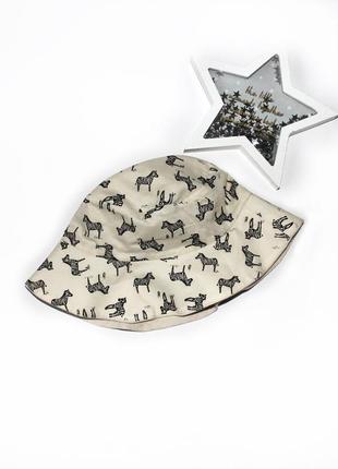 Панамки двусторонні лляні tu 6-9 міс. та 1,5-2 роки