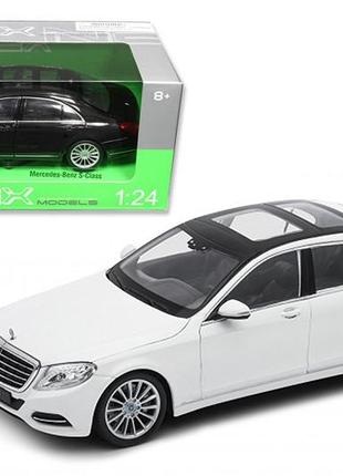 Машина металлическая мерседес бенц 24051w "welly"1:24 mercedes benz s-class, 2 цвета