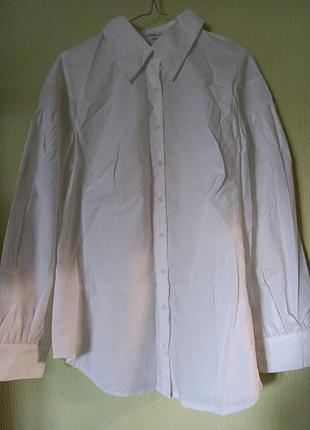 Блузка новая  100% катон размер 46европейский наш 50-52-54, модельные рукава.