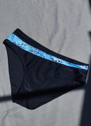 Низ купальника 52 размер черные трусики купальные