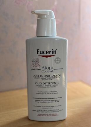 Масло eucerin atopicontrol cleansing oil очищающее для атопической кожи тела 400 мл1 фото