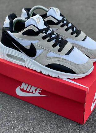 Демисезонные белые кроссовки nike air max 90 білі чоловічі кросівки nike air max 90 найк