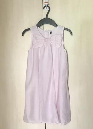 Ошатна сукня для дівчинки шовк бавовна бренд benetton