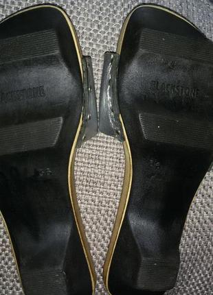 Классные кожаные сабо blackstone размер 36-37 (24см)6 фото