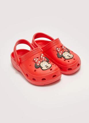 31 р шльопанці дитячі клоги крокси трансформери сабо logs minnie mouse lc waikiki вайкікі