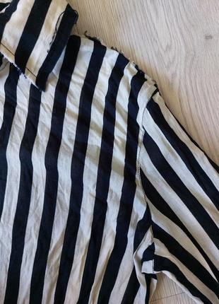 Оригинальная рубашка, блузка в полоску mango размер m3 фото