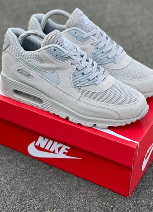 Демисезонное серое кроссовки nike air max 90 серые мужские кроссовки nike air max 90 кроссовки найк