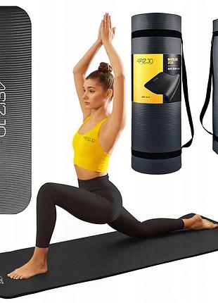 Коврик (мат) спортивный 4fizjo nbr 180 x 60 x 1 см для йоги и фитнеса black (p-5907222931462)