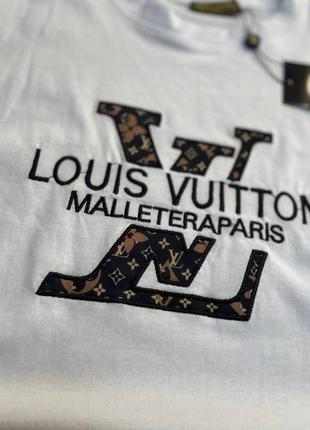 💜есть наложка 💜 lux качество💜 женский спортивный костюм malleteraparis "louis vuitton"💜 футболка+штани2 фото