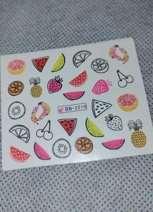 Слайдери фрукти 6,5*5 см 2215