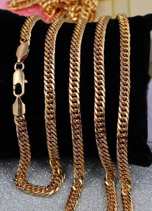 Ланцюг xuping jewelry кобра 55 см 5 мм золотистий
