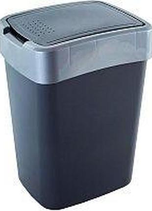 Ведро алеана євро для мусора с крышкой 45л пластик (123068)