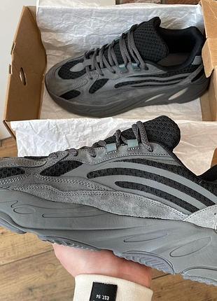 Кросівки adidas yeezy boost 700 v2 grey black 5