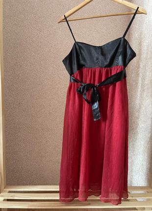 Короткое красное платье ❤️1 фото