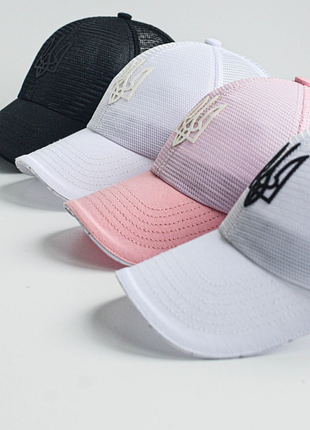 Кепка з вишивкою тризуба сітка