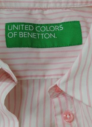 Брендова сорочка в смужку united colors of benetton3 фото