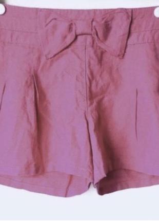 Шорты в составе лен и вискоза