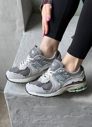 Кроссовки женские/ мужские new balance 2002r protection pack rain cloud