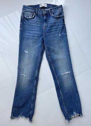 Джинсы zara новые коллекции с/м, высокая посадка