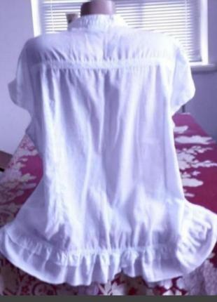 Шикарная натуральная блуза (рубашка) 52-54-56 (см.замеры)6 фото