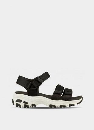 Жіночі сандалії skechers / оригінальні сандалії чорного кольору
