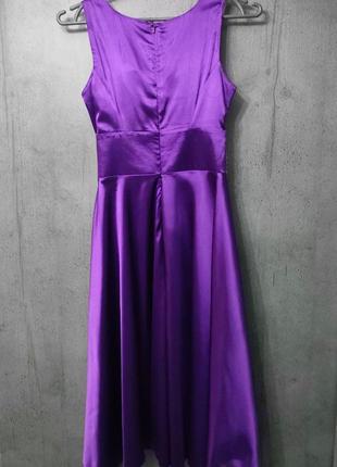 Платье фиолетовое с белым5 фото