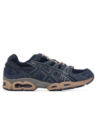 Нові asics navy gel-nimbus 9 в кольорі french blue оригінал